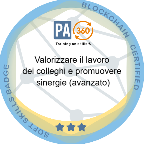 Valorizzare il lavoro dei colleghi e promuovere sinergie (avanzato)